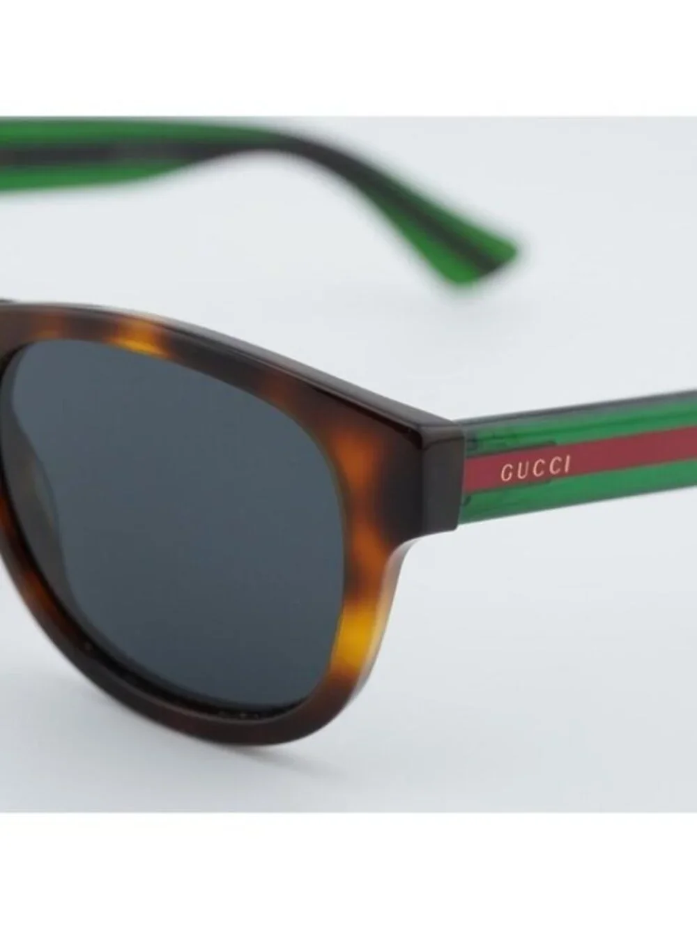 Gucci GG0003S 003 Men Sunglasses Havana Square Frame, Grey Lenses